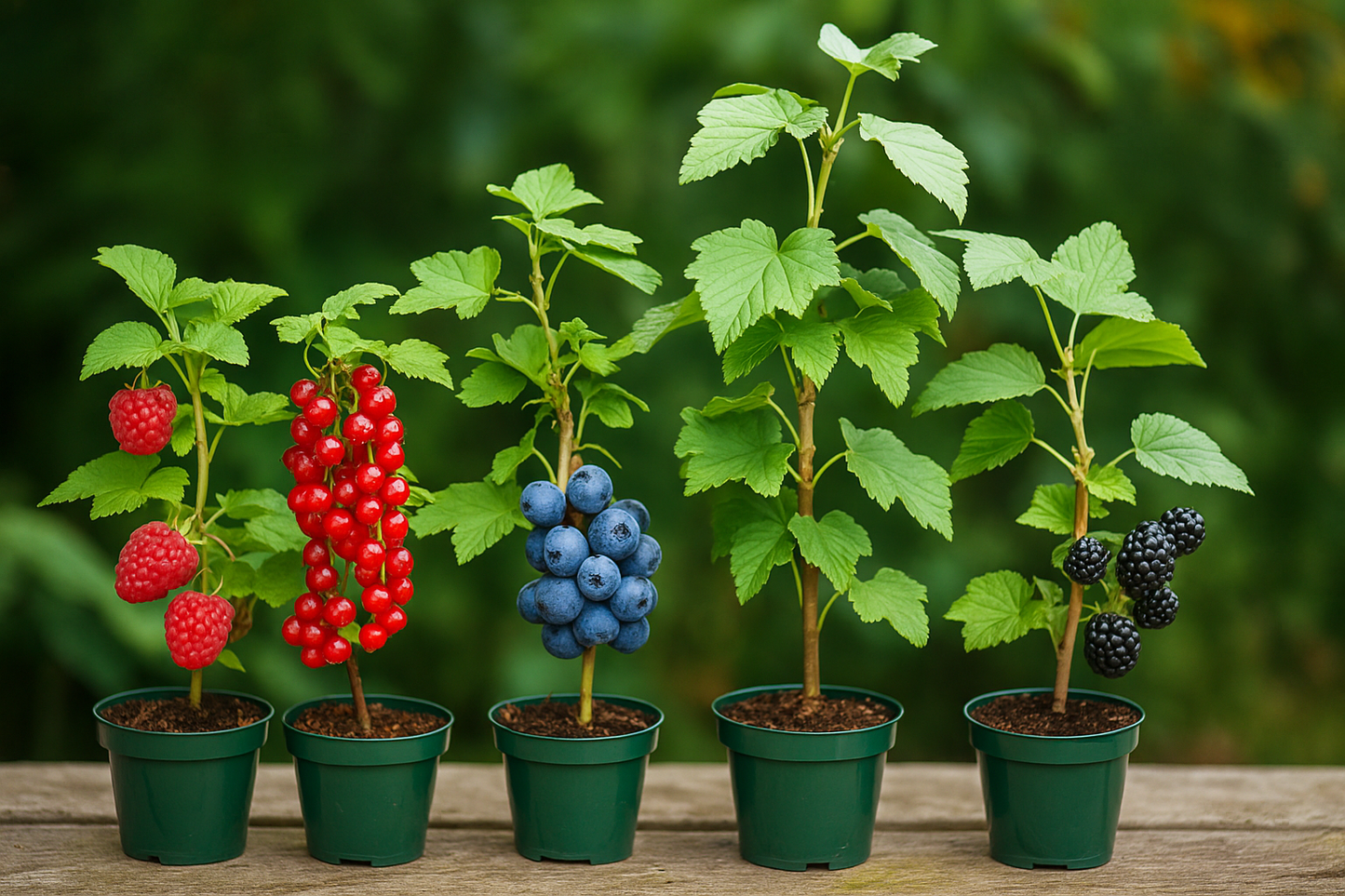 Zomervruchten Mix Pakket – 4 biologische zelfbestuivende fruitplanten voor in de tuin