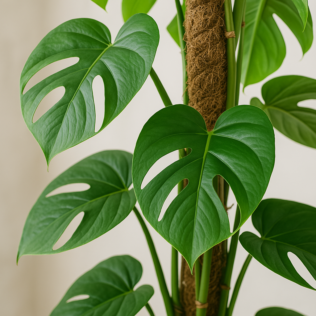 Monstera Pertusum XL | Kamerplant | inclusief elho Jazz Round geel