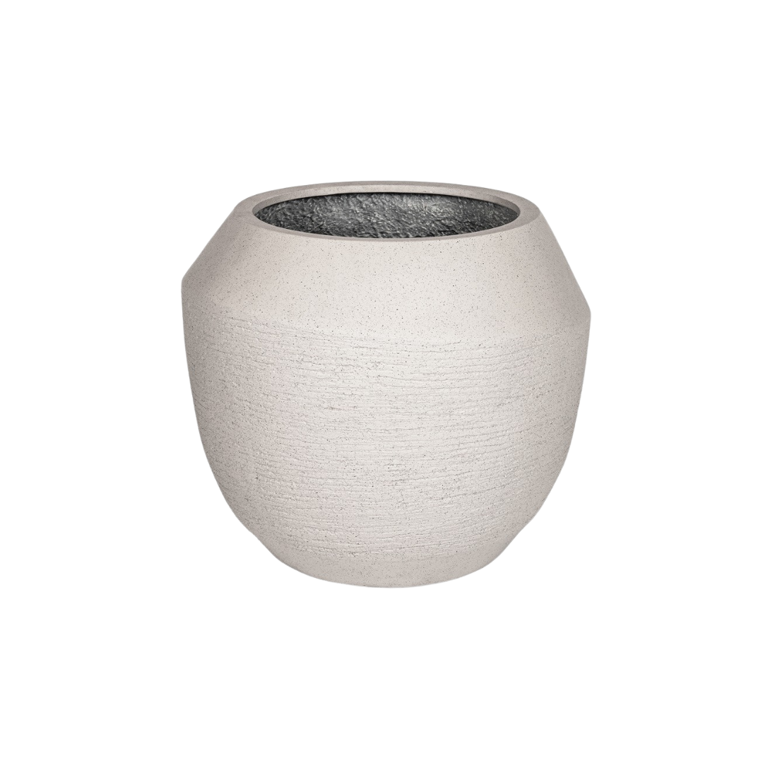 Ruvido Clay ronde plantenpot met klei-look en organische vormgeving
Grote robuuste plantenpot D54 x H47 cm voor tuin en interieur