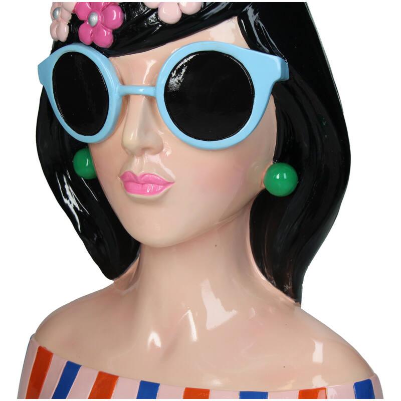Polyresin vaas Fashion Lady ‘Anna’ – 30 cm – elegant decoratief kunstobject voor interieur.