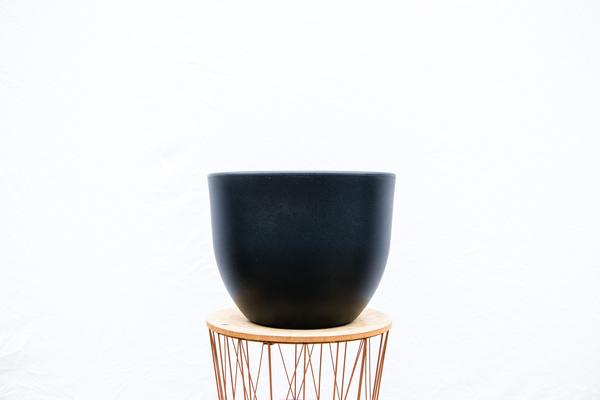 Pot Eggy Anthracite - Flower pot for indoor and outdoor use D100 x H77