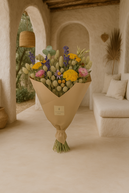 Droogbloemen - Classic Bouquet - Multi - 4 boeketten - ↕60cm