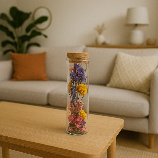 Droogbloemen - Wish Bottle Small - Multi - 12 stuks - ↕10cm