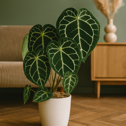 Anthurium Crystallinum 
Fluweelzachte eyecatcher voor liefhebbers van bijzondere planten