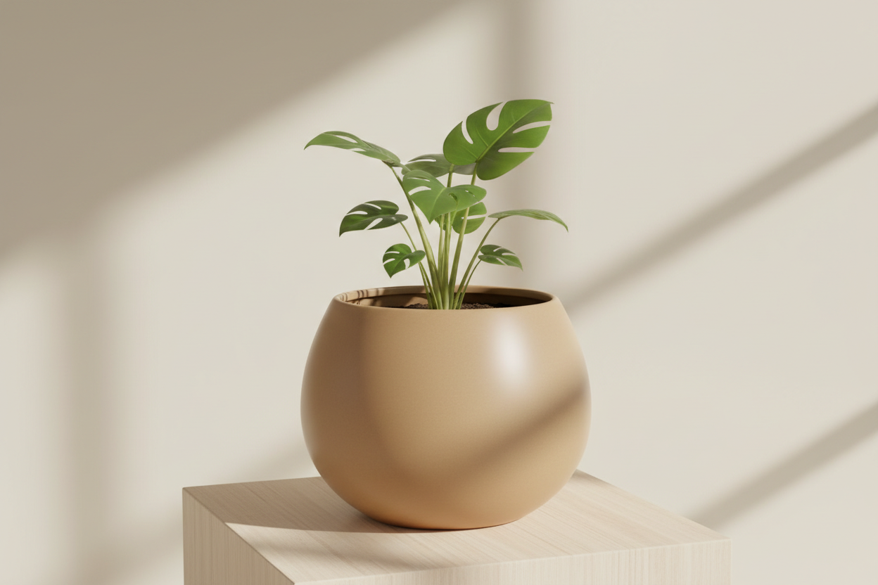 Camel plantenpot met ronde vorm voor kamerplanten