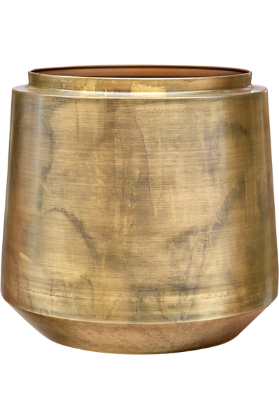 Pot Indigo Vintage Gold | Luxe grote Binnenpot | Antieke Koperlook - Planttoday
