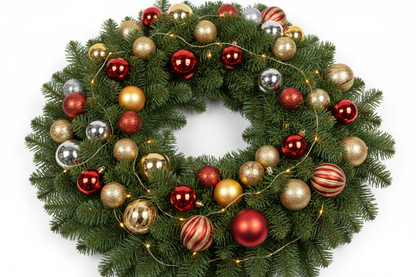 Nobilis KerstKrans | Kerstversiering met ballen en verlichting