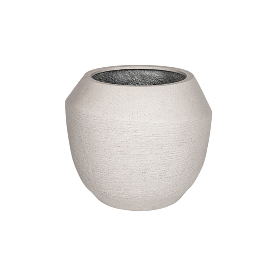 Ruvido Clay ronde plantenpot met klei-look en organische vormgeving

Grote robuuste plantenpot D54 x H47 cm voor tuin en interieur