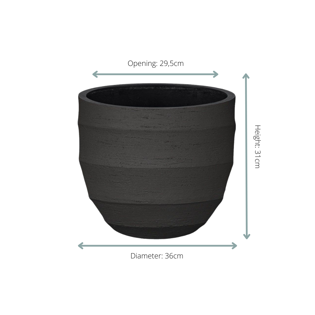 Bordo New Egg Pot Grey – stijlvolle grijze plantenpot met ei-vormig design, geschikt voor binnen en buiten.  Brand bij Planttoday