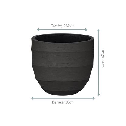 Bordo New Egg Pot Grey – stijlvolle grijze plantenpot met ei-vormig design, geschikt voor binnen en buiten.  Brand bij Planttoday