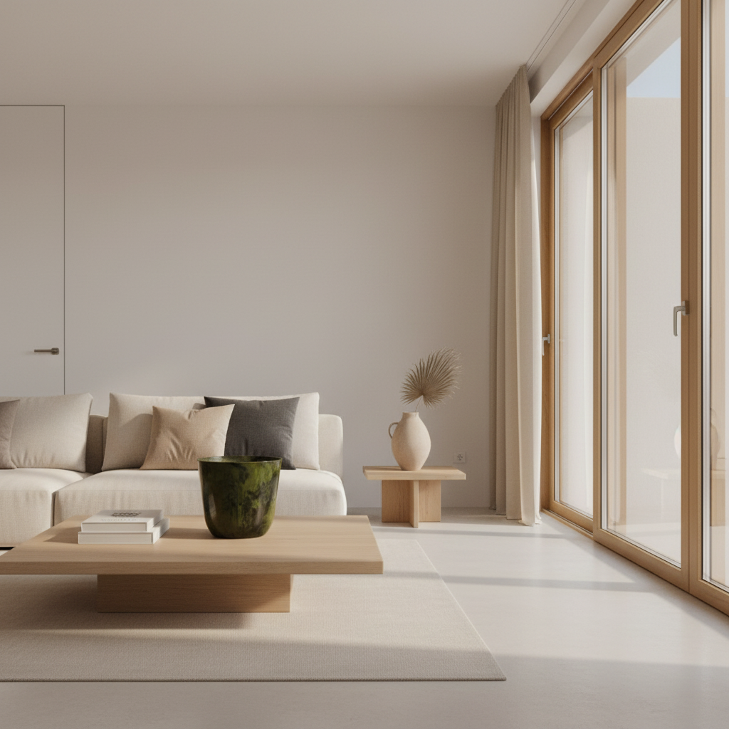 Groene marmerlook bloempot voor grote kamerplanten.