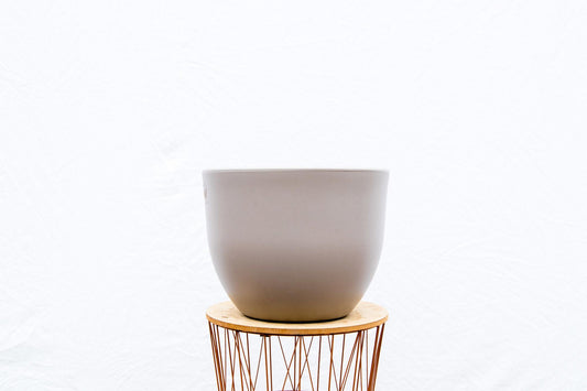 Strakke antraciet plantenpot voor binnen en buiten