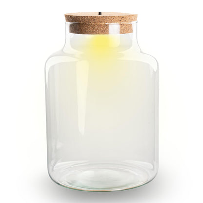 Terrarium fles met verlichting | Little Milky