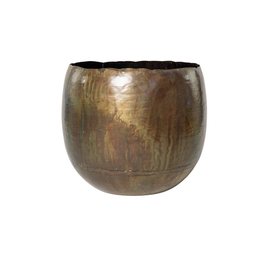 pot vintage green, keramieken bloempot, groene pot binnen, plantenpot keramiek, decoratieve bloempot, Plant To Day pot, Ellen pot vintage.