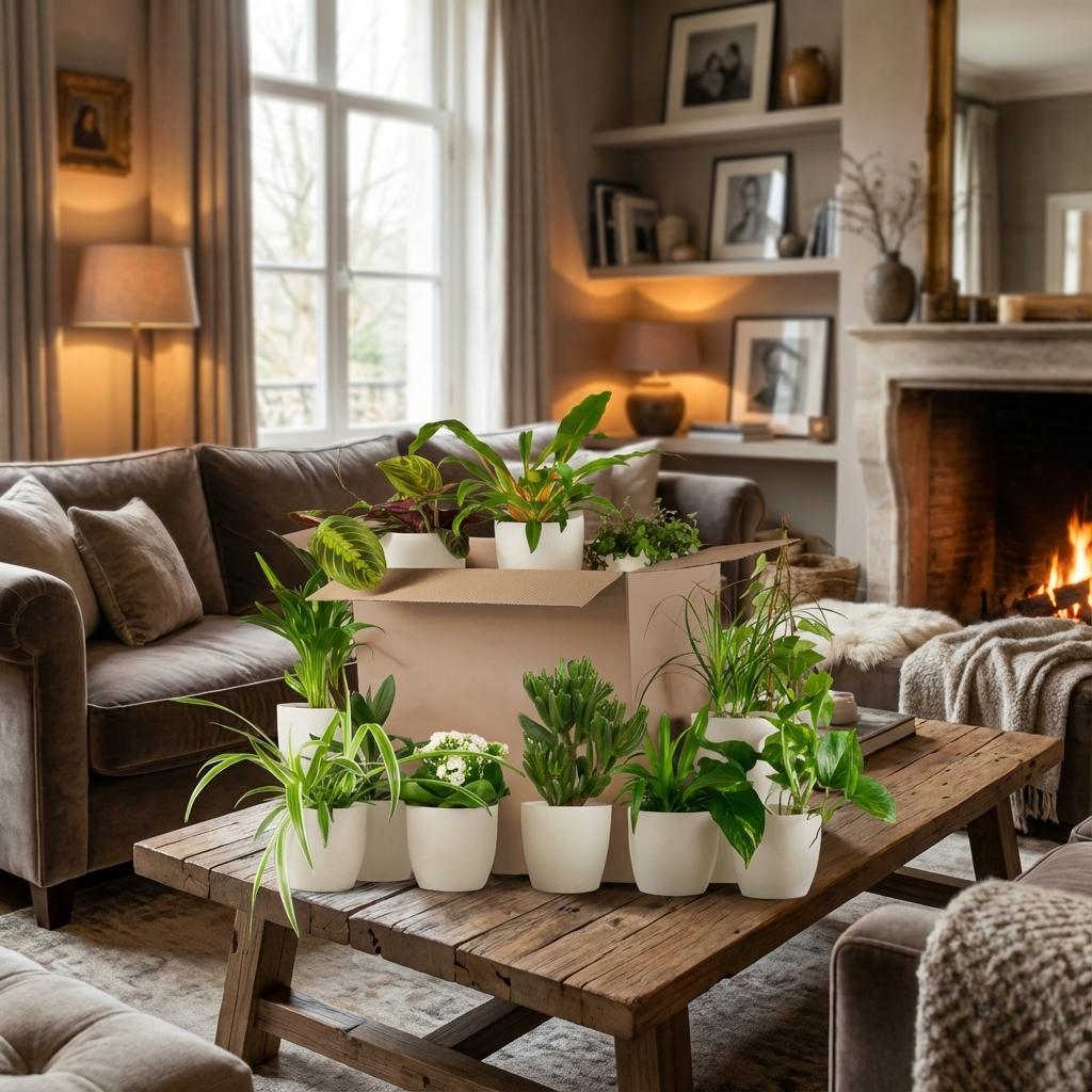 12 x Green Second Chance Box | 12 x plant pot - Potter white