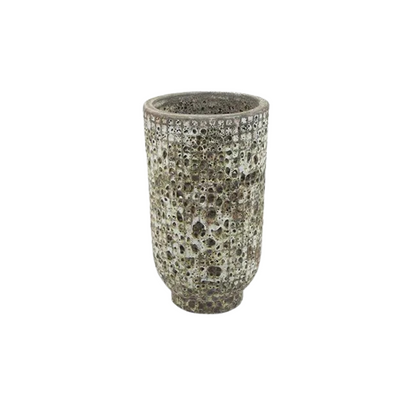 Vaas Maestro Earth – handgemaakte keramieken bloemenvaas in aardetinten, 66 cm hoog en 44 cm breed, stijlvolle decoratie voor elk interieur.