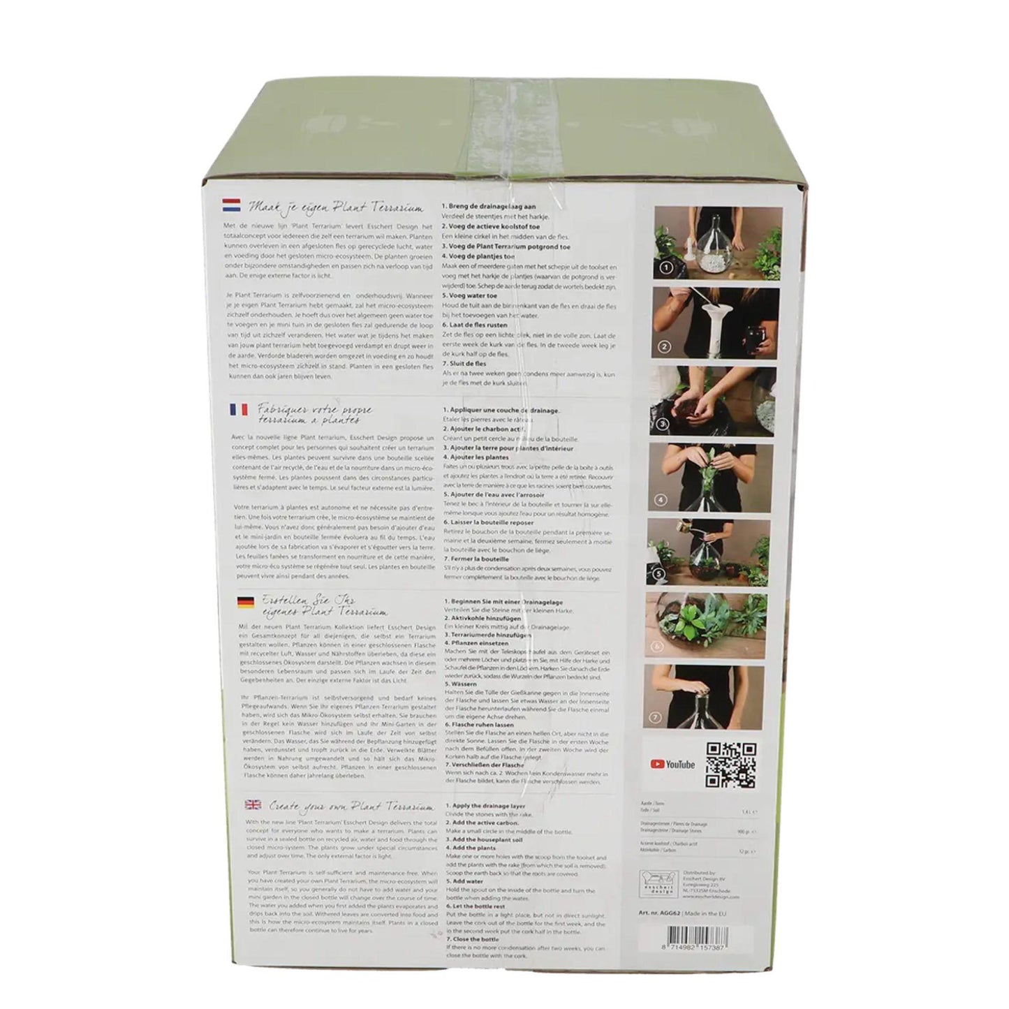 DIY Plant Terrarium Set 5L | Maak je eigen gesloten ecosysteem | In giftbox