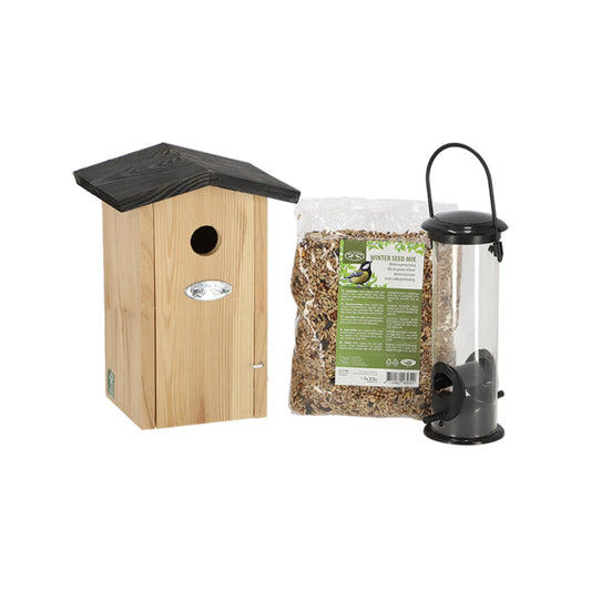 Pimpelmeespakket | Nestkast met Voer | Compleet Tuinpakket