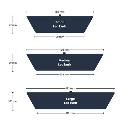 LED kurk L met ingebouwde verlichting – duurzame kurkdeksel met warm LED-licht voor terrariumfles –