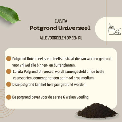 Culvita Universele Potgrond met plantenvoeding | 40 liter