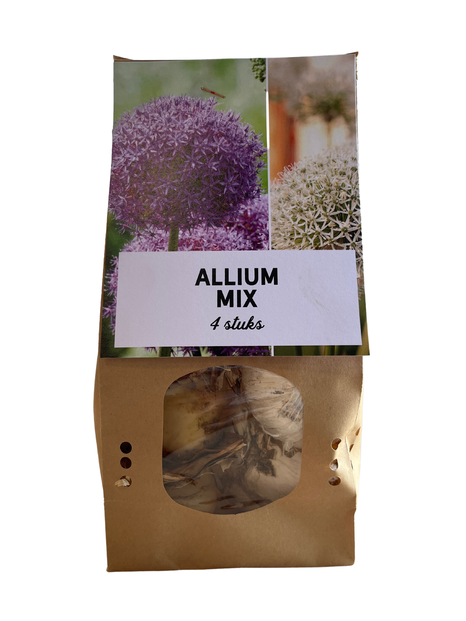 Allium Mix – 4 bloembollen sierui – kleurrijke mix voor een fleurige tuin of cadeau.