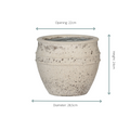 Chalk white bloempot voor kamerplanten 
