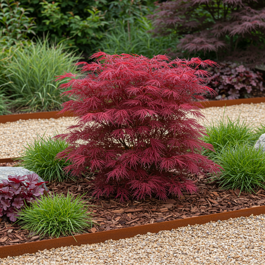 Japanse Esdoorn - Acer palmatum Skeetsers Broom - Paars - 2 Planten
