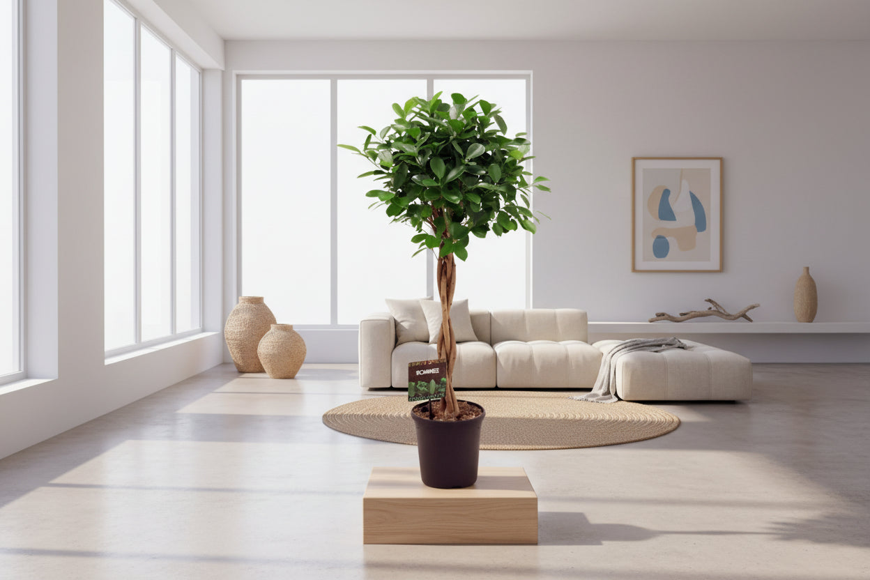 Groene kamerplant met volle kroon voor halfschaduw