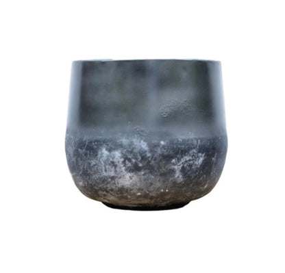 Ronde plantenpot in aardetint met matte afwerking – Ø44 x H39 cm – Pot Elisa Mystic Earth.