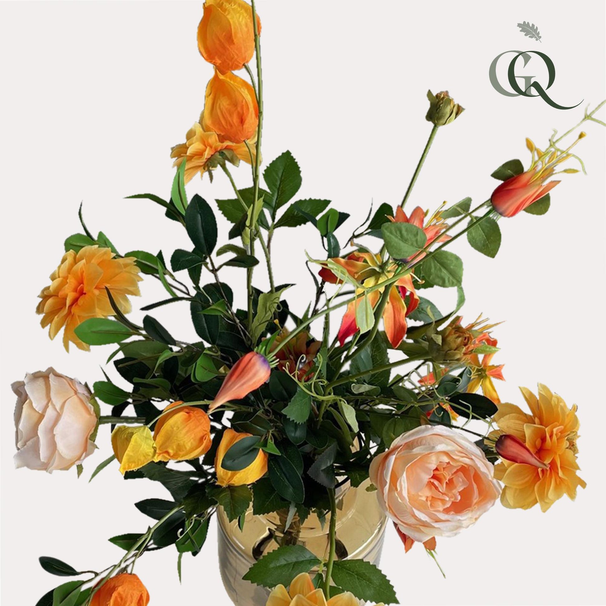 Kunstbloemen | Boeket L | Pretty Orange