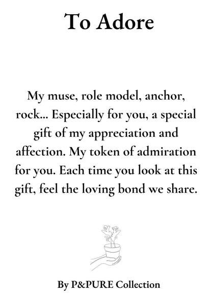 Ananas Rosita Gift | "To Adore" | WITH GREETING CARD!