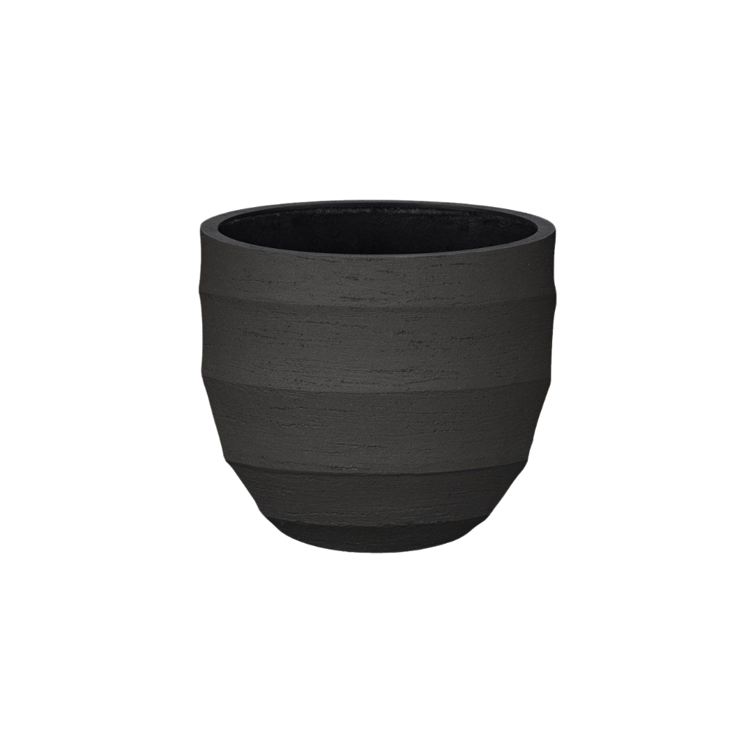 Pot Bordo New Egg Earth – grote ronde buitenpot in aardetinten, 65x54 cm, lichtgewicht en weerbestendig design voor tuin of terras.