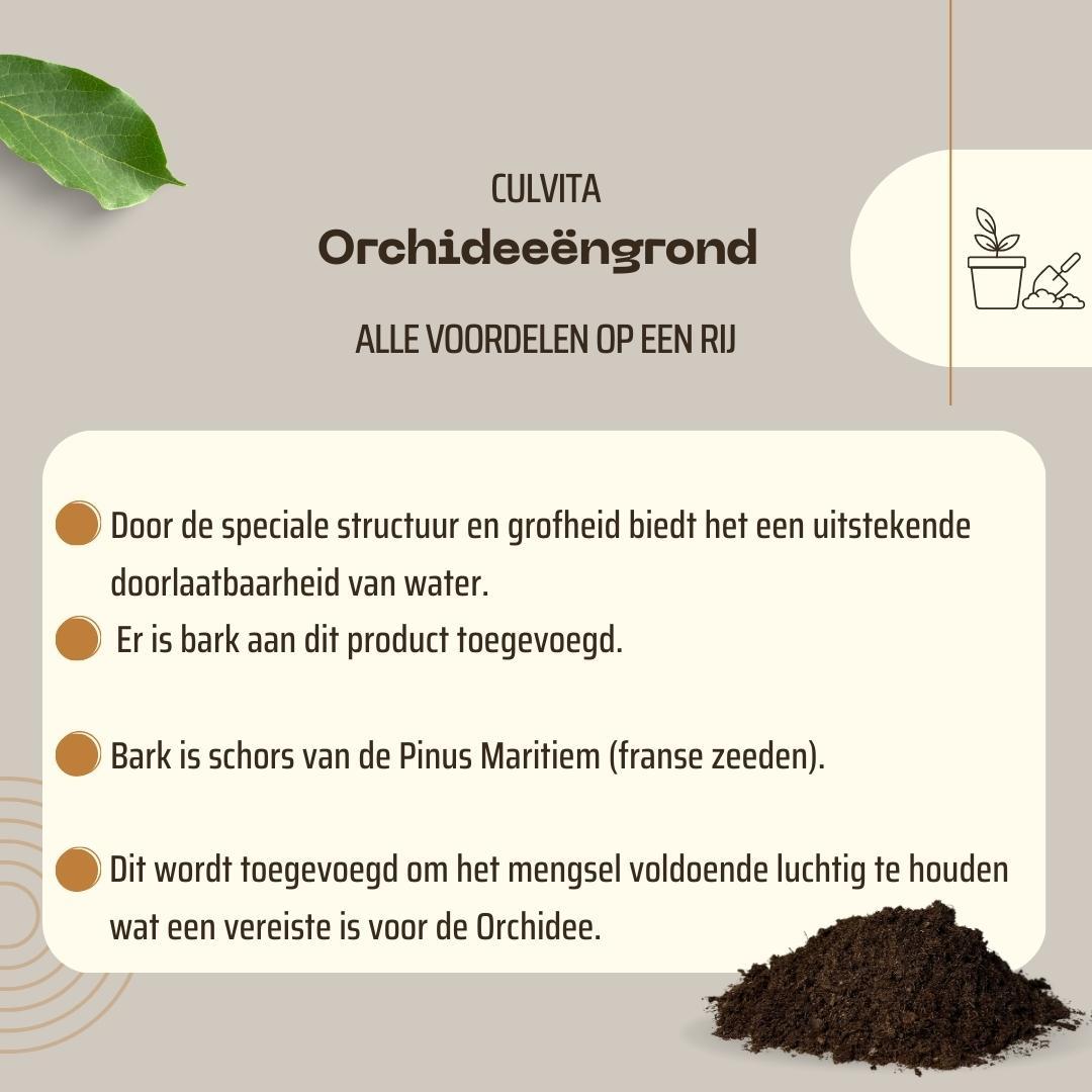 Culvita | Orchidee grond 5 liter | potgrond geschikt voor Orchidee