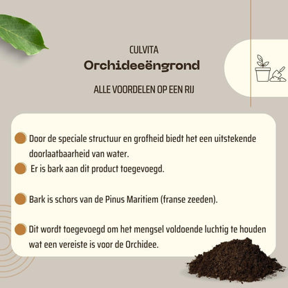 Culvita | Orchidee grond 5 liter | potgrond geschikt voor Orchidee
