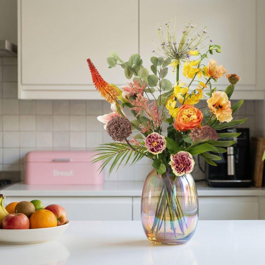 Kunstbloemen boeket | Tropical Chic Deluxe | Real Touch  13 stelen