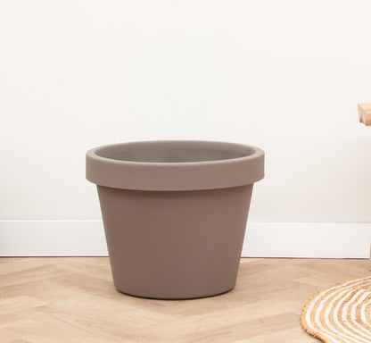 Lira Tortora plantenpot, diameter 75 cm, hoogte 68 cm, elegant design voor binnen en buiten"