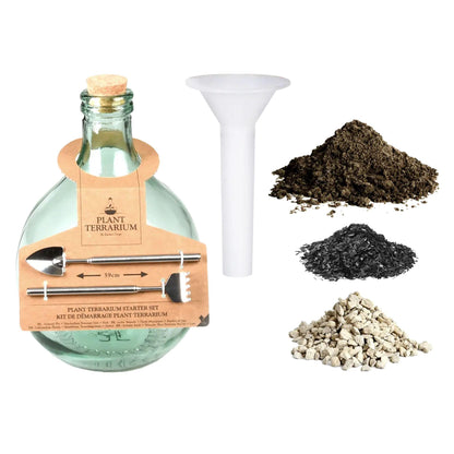 DIY Plant Terrarium Set 5L | Maak je eigen gesloten ecosysteem | In giftbox