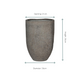 Pot Mountain Hayes S Dioriet Grey | Binnen en Terras pot