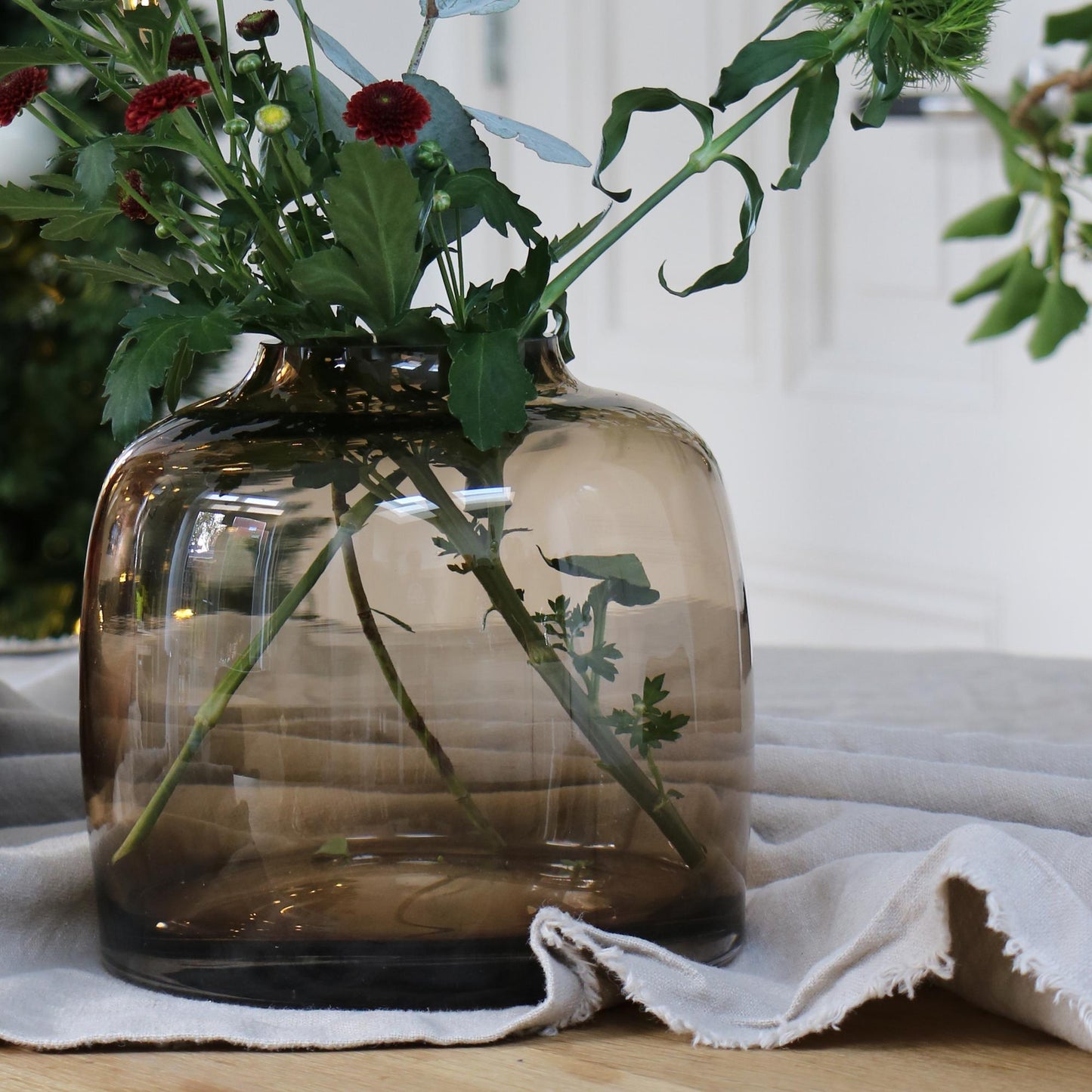 Vaas glas |  Bartica | Taupe