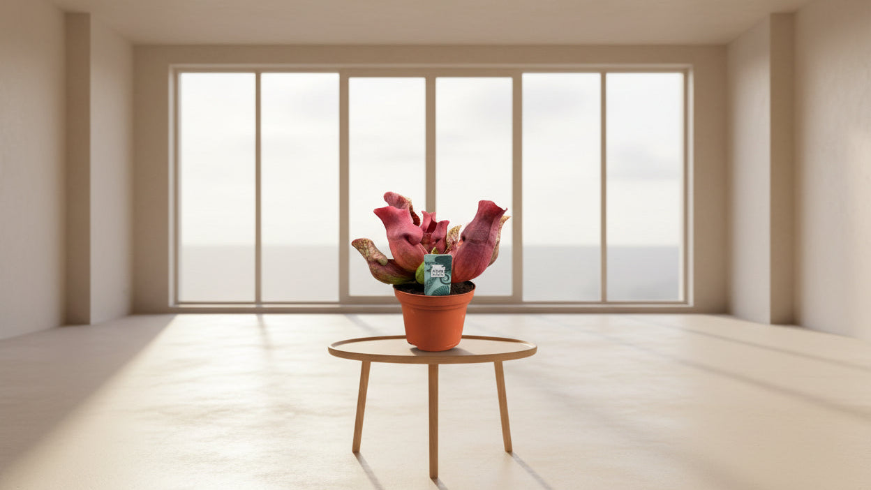 Sarracenia Maroon met kelkvormige bladeren voor binnen