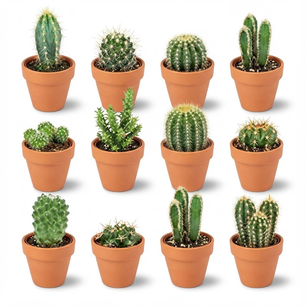12 x Mini Cactus Mix | Terracotta Potten