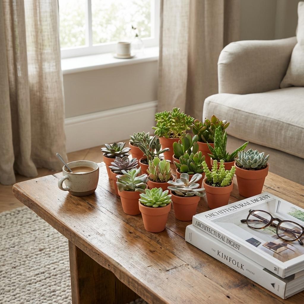 12 x Mini Succulenten Mix | Terracotta Potten | Vetplant