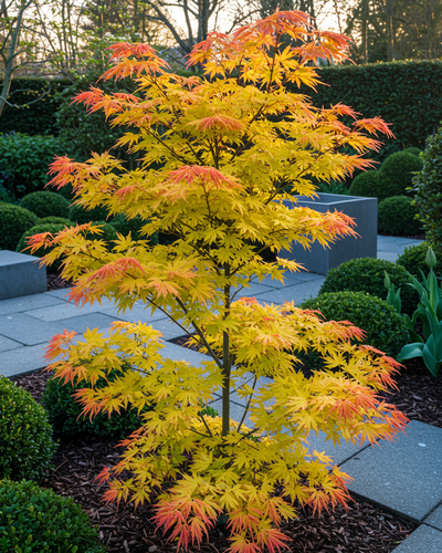 Acer palmatum Orange Dream online kopen.Japanse esdoorn voor balkon en terras oranje

compacte esdoorn met oranje bladeren