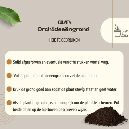 Culvita | Orchidee grond 5 liter | potgrond geschikt voor Orchidee