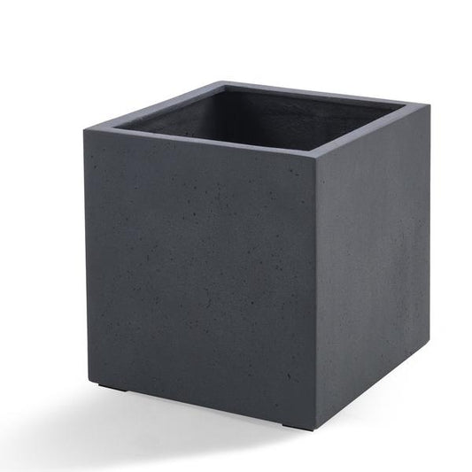 Pot Grigio Cube Antraciet - D40cm  x H40cm