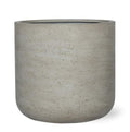 Bloempot Jumbo Charlie Beige Washed in XS-formaat van handgemaakt Fiberstone – Ø62 x H60 cm