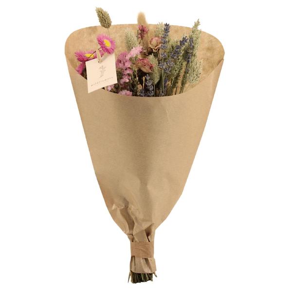 6x Field Bouquet Pink - Droogboeket - Hoogte 60cm - Ø25
